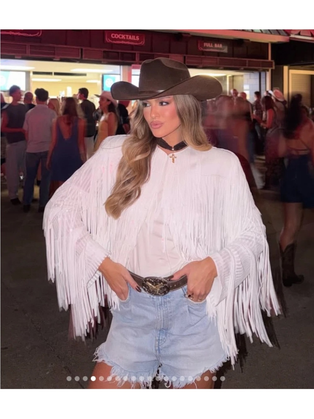 ZARA WHITE FRINGED SEQUIN JACKET - Picture 6 of 16